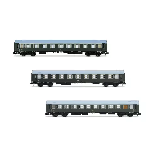 Lot de 3 voitures OSShD type B - Arnold HN4421 - N 1/160 - DB - EP III