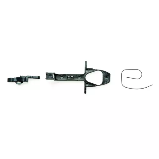 Kit of 2 short coupling attachments with drawbar extension and hitch