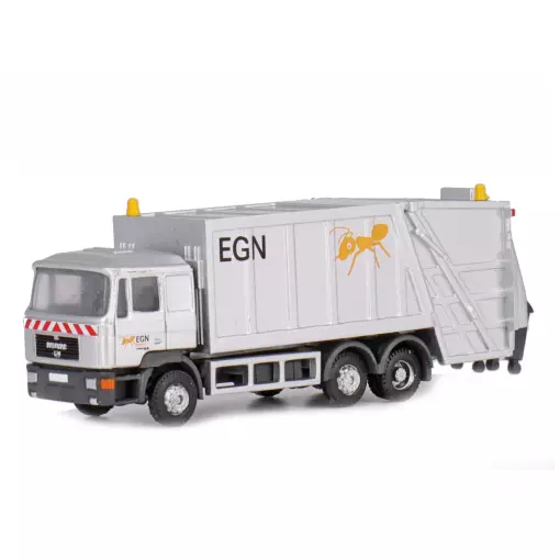 Camion poubelle MAN F90 EGN - HOBBY 66 / LEMKE 4664 - N : 1/160