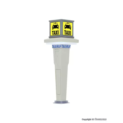 Station de taxi avec éclairage LED - Viessmann 1378 - HO 1/87 
