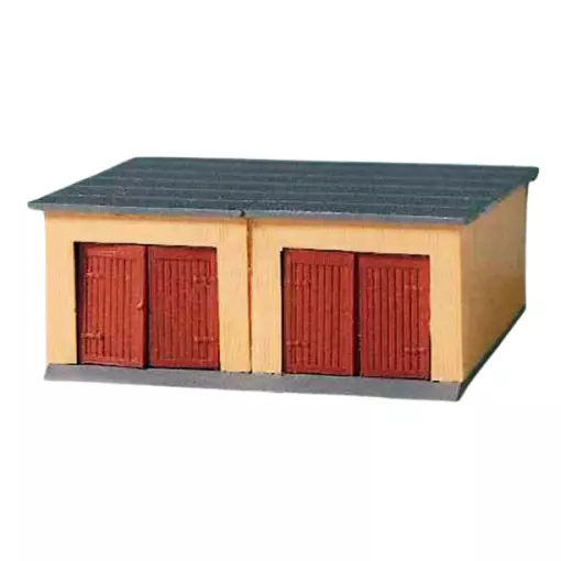 2 Garages - SAI 450 - HO 1/87 - Maquette à Monter