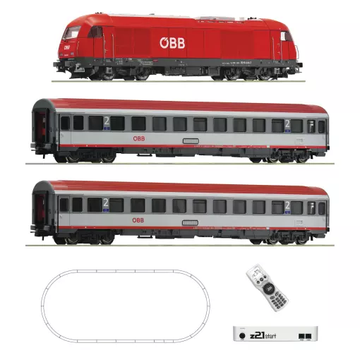 z21 start set : Class 2016 diesel locomotive with express train - Roco 5110005 - HO : 1/87 - ÖBB - Ep VI - Digital - 2R