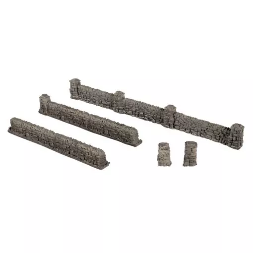Miniatur-Granitmauern Noch 58280 - HO 1/87 - 1040 x 15 mm