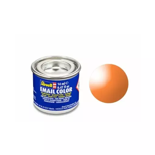 Vernis Émaillé Incolore Teinté Orange, 14ml - Revell 32730