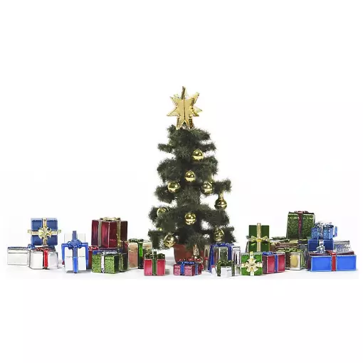 Christmas trees and gifts