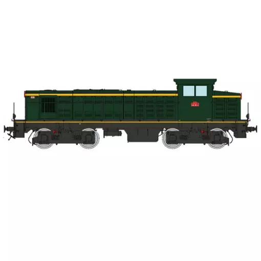 Locomotora Diesel 040 DE 4 - Analógica - REE MODELS JM012 - SNCF - HO - EpIII