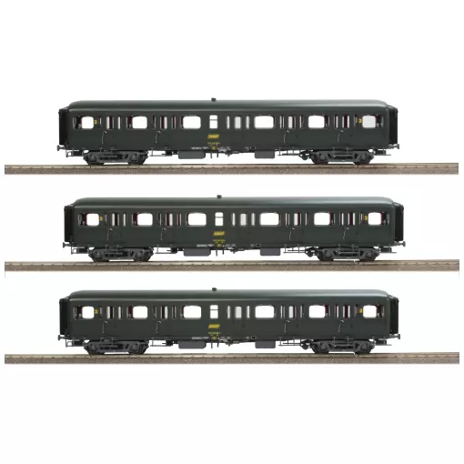 Set of 3 VTU Express Nord Coaches - LSMODELS 40319 - HO SNCF - EP IV