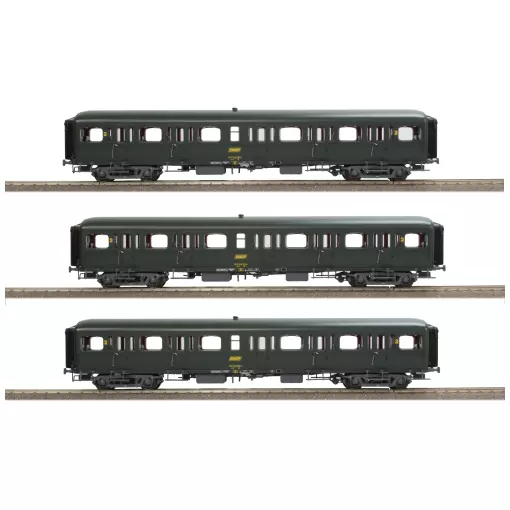 Set 3 Wagen VTU Express Nord - LSMODELS 40319 - HO SNCF - EP IV