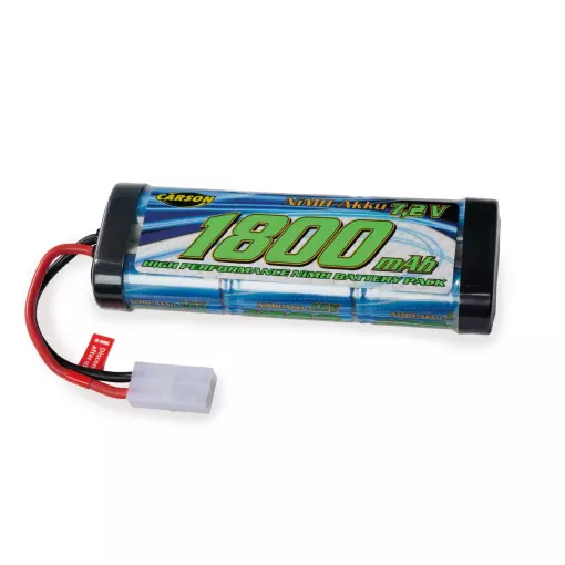Batterie NiMH 7,2V 1800mAh Race avec connecteur Tamiya - CARSON 500608221