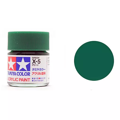 Peinture acrylique en pot - Vert Brillant X5 - Tamiya 81505 - 10ml