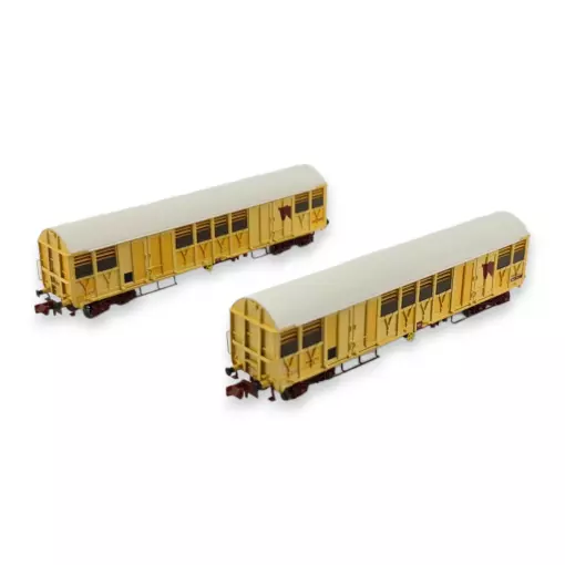 Coffret wagons couverts Trains160 16020 - N 1/160 - SNCF