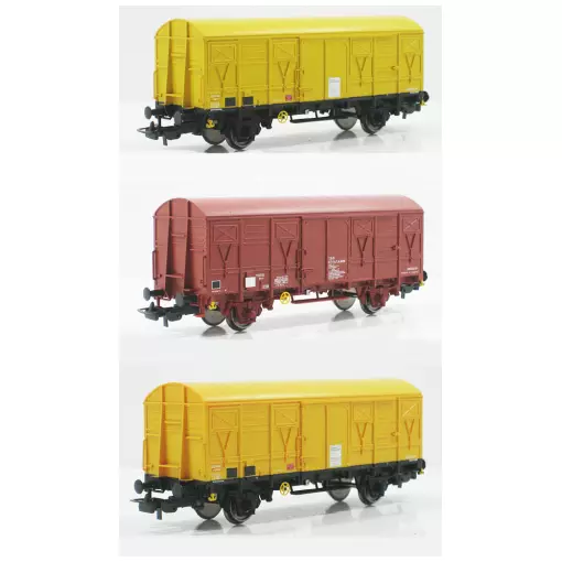 Coffret de 3 wagons couvert TSO