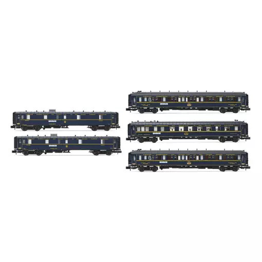 Conjunto de 5 coches de viajeros "Orient-Express" Arnold HN4465 - CIWL - N 1/160 - EP II