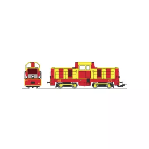 Locomotiva diesel BB 405 - REE MODELS VM-025 - HOm 1/87 - SNCF/CFC - EP III - Analogico - DC