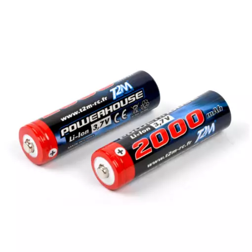 Accus Li-Ion 3.7V 2000mah - T2M T4933/19 - Pour RC Pirate Booster & Tracker