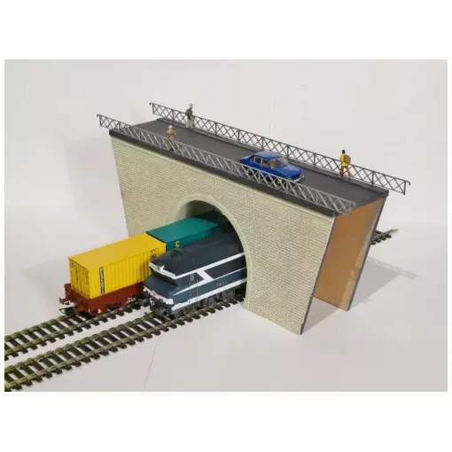 Double-track tunnel bridge