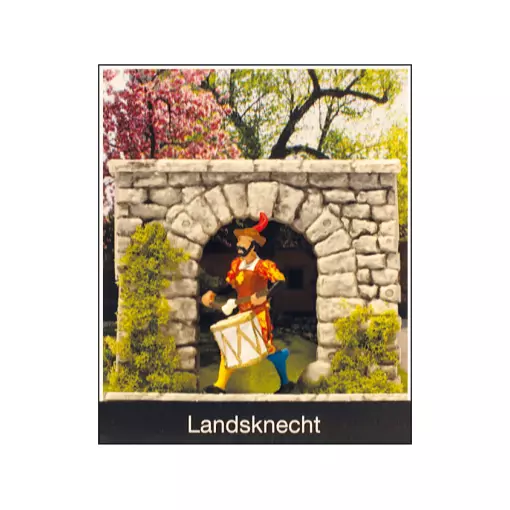 Landsknecht avec tambour - Preiser 99506 - HO 1/87