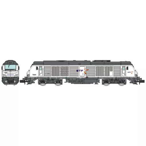 Locomotive Diesel BB 75024 - REE MODÈLES NW-295 - N 1/160 - SNCF - EP VI - Analogique - DC