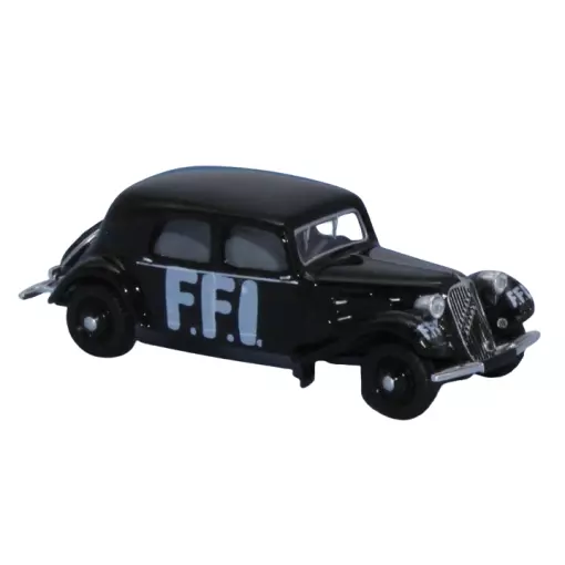 Citroën Tractie 11A 1935 Zwart FFI - SAI 6170 - HO : 1/87