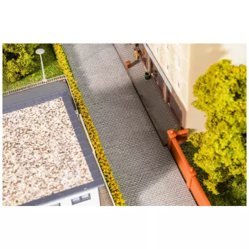 Revêtement Routier PREMIUM - Pavé Gris Clair - Faller 272310 - N 1/160 