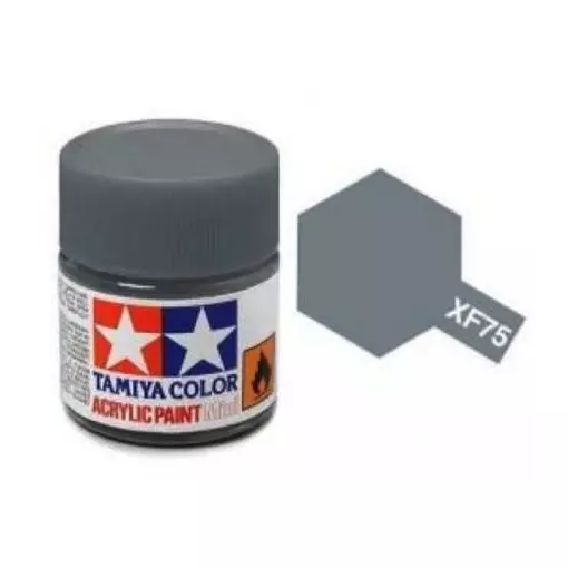 Peinture acrylique en pot - Gris Marine Jap MAT XF75 - TAMIYA 81775 - 10ml