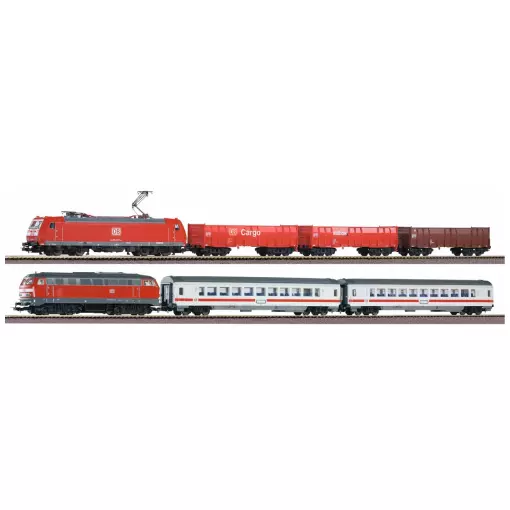 Set de départ SmartControl WLAN avec 2 trains BR 185 & BR 218 - Piko 59014 - HO 1/87 - DB/AG - Ep VI - 2R