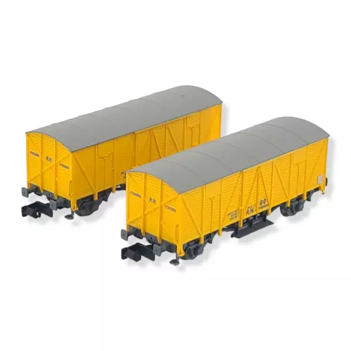 Set de 2 wagons couverts J-300.000 ARNOLD HN6554 - RENFE - N 1/160 - EP III