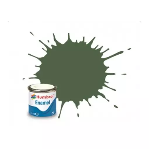Peinture cellulosique couleur Vert Foncé Mat N°116 - Humbrol AA1287 - 14 mL
