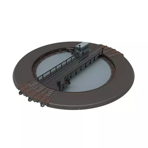 Piattaforma girevole Trix 66861 - Diametro 278 mm e lunghezza ponte 236 mm - Binario C - HO : 1/87