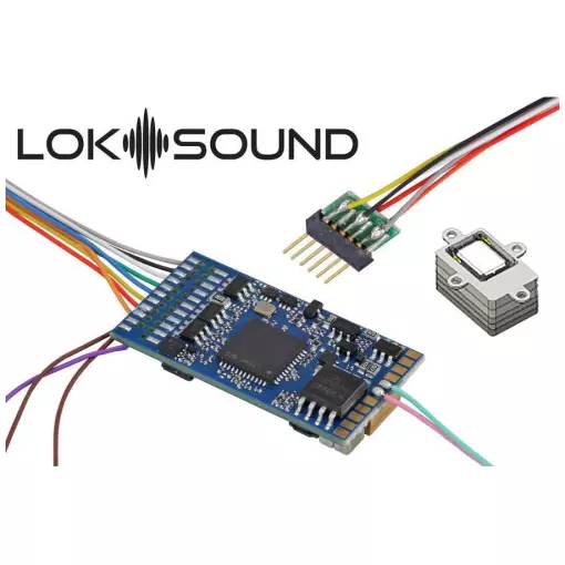 Décodeur digital 6 broches NEM651 loksound V5 sonore