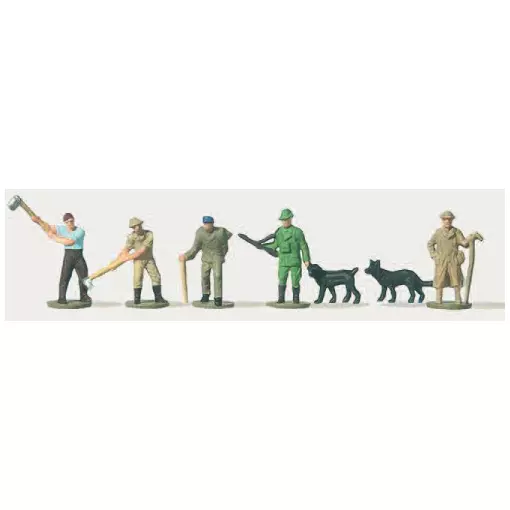 Lot de 6 personnages à la forêt Merten 0270891 - N : 1/160