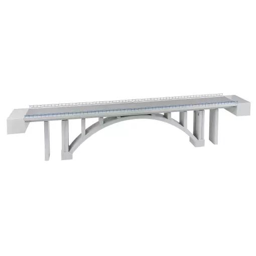 Puente ferroviario de arco moderno Faller 120505 - HO: 1/87 - 1015 x 137 x 217 mm