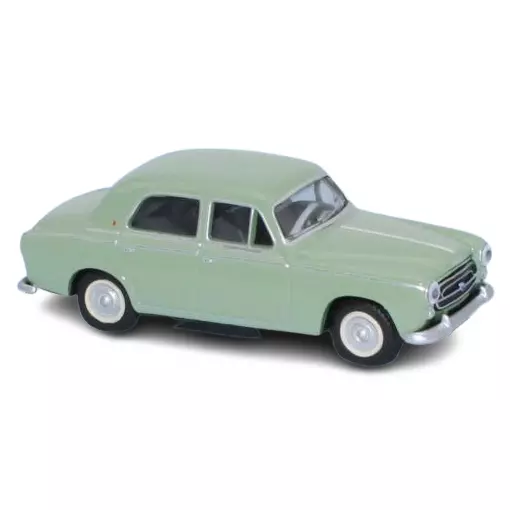 Voiture Peugeot 403 limousine 8cv 1959 verte SAI 6205 - HO 1/87