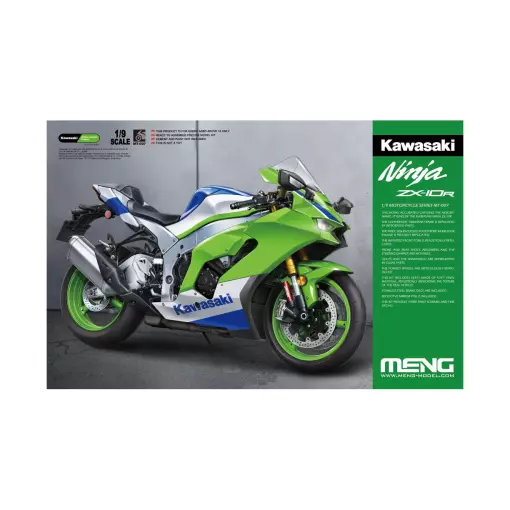 Moto KAWASAKI NINJA ZX-10R - Meng MT-007 - 1/9