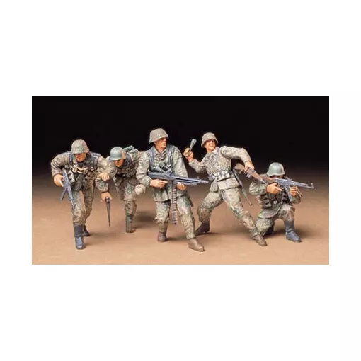 Lot de 5 fantassins Allemands - Tamiya 35196 - 1/35
