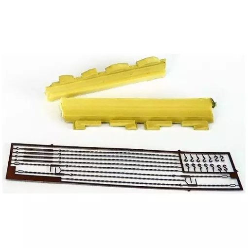 Set of Chains for Securing Tanks or Vehicles on Wagons - Artitec 387300 - HO : 1/87