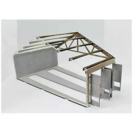 Rotonde - Extension de deux stalles Bois Modelisme 104002 - HO 1/87