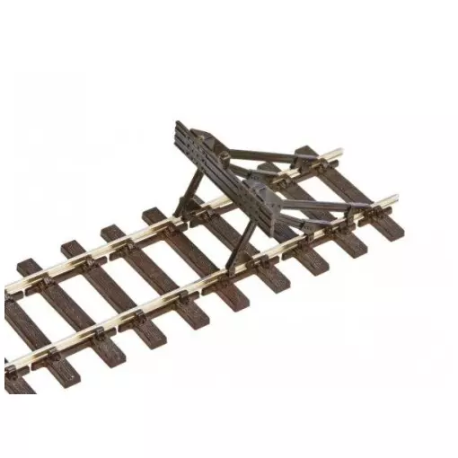 2 Butoirs miniatures à monter - Peco SL1140 - HO 1/87 - OO 1/76 - Code 75 - noir