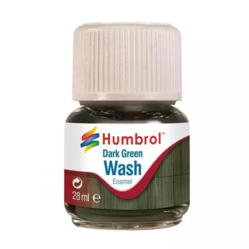 ENAMEL WASH DARK GREEN 28ml - Humbrol AV0203 - 1/72 