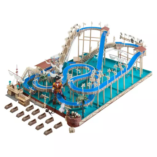 Wildwasserbahn Ile aux Pirates HO 1/87