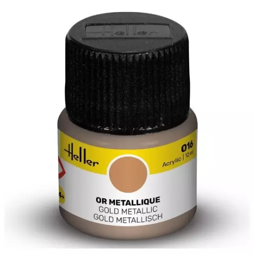 Peinture Acrylique 016 - Or Métallique - Heller 9016 - 12ML