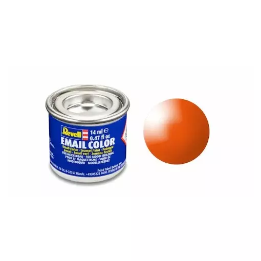 Peinture Émaillée Orange Brillant RAL 2004, 14ml - Revell 32130