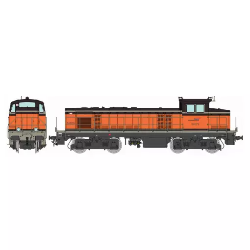 Locomotive diesel BB 64079 Livrée Arzens Orange 435, sigle "casquette" - Ree Modèles JM021SAC - HO 1/87 - SNCF - Ep V - Digital sound - 3R