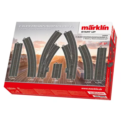 Coffret d'extension C4 - Marklin 24904 - HO 1/87 - Code 83 - Voie C - 3R