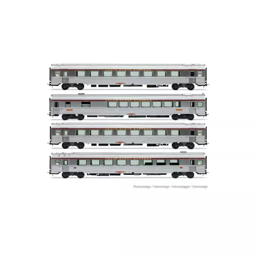 Coffret de 4 voitures "Mistral 69" TEE « Jules Verne », n.1/2 - Jouef HJ4205 - HO 1/87 - SNCF - EP IV