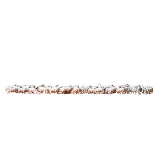 Troupeau de 60 moutons - Preiser 14411 - HO 1/87