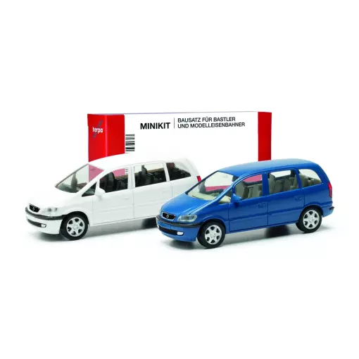 Lote de 2 Minikits Opel Zafira - Herpa 013932 - HO 1/87