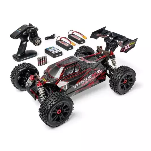Carson 500409080 Virus 4.2 XL 1:8 4WD Brushless Buggy 100% RTR noir/rouge