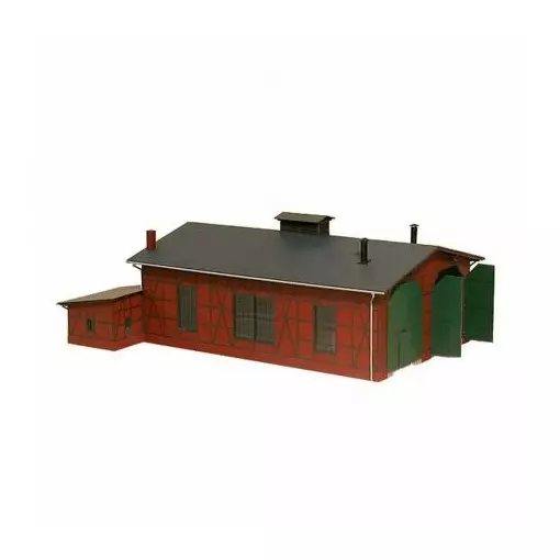 Shed for 2 brick and half-timbered locomotives