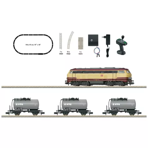 Goederentrein" startset - Minitrix 11160 - N 1/160 - DB - EP VI - 2R - DCC